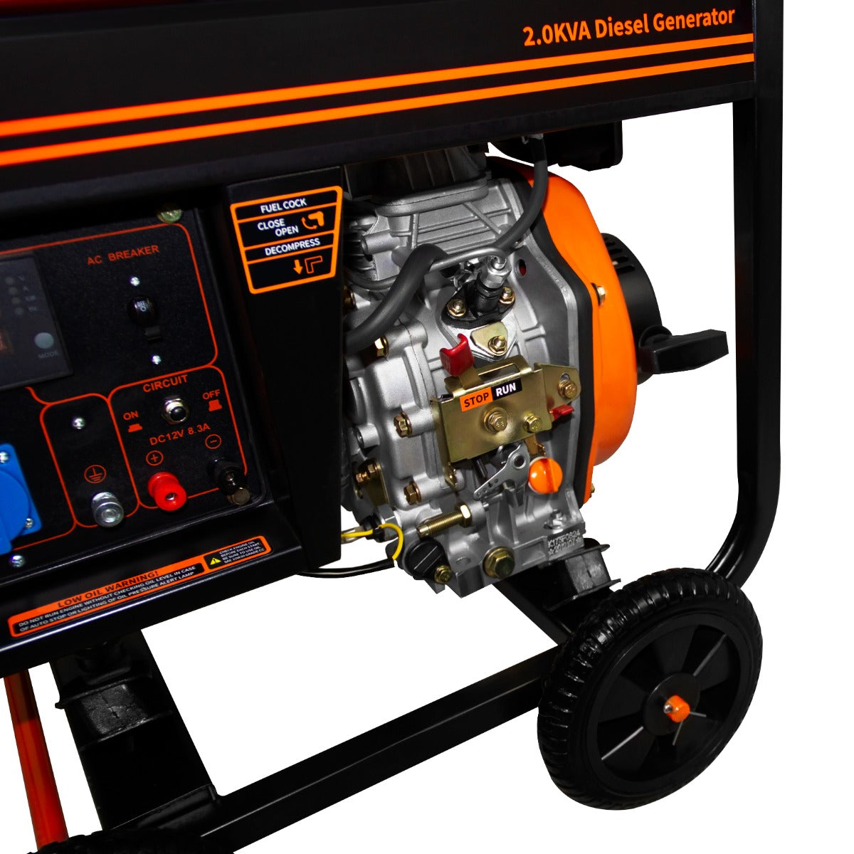 T-Mech 2kVA Portable Diesel Generator Open Frame – T-MECH