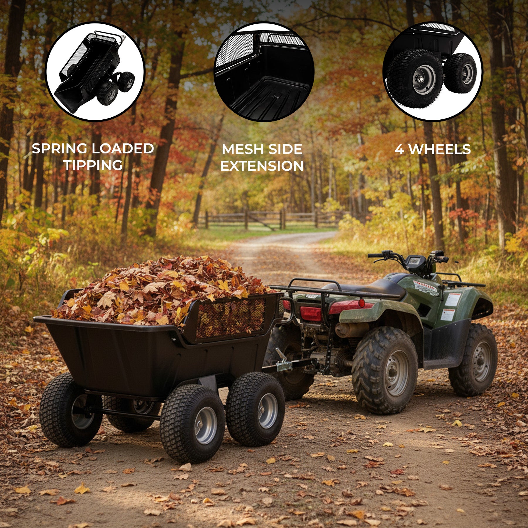 Tipping Trailer – 4 Wheel