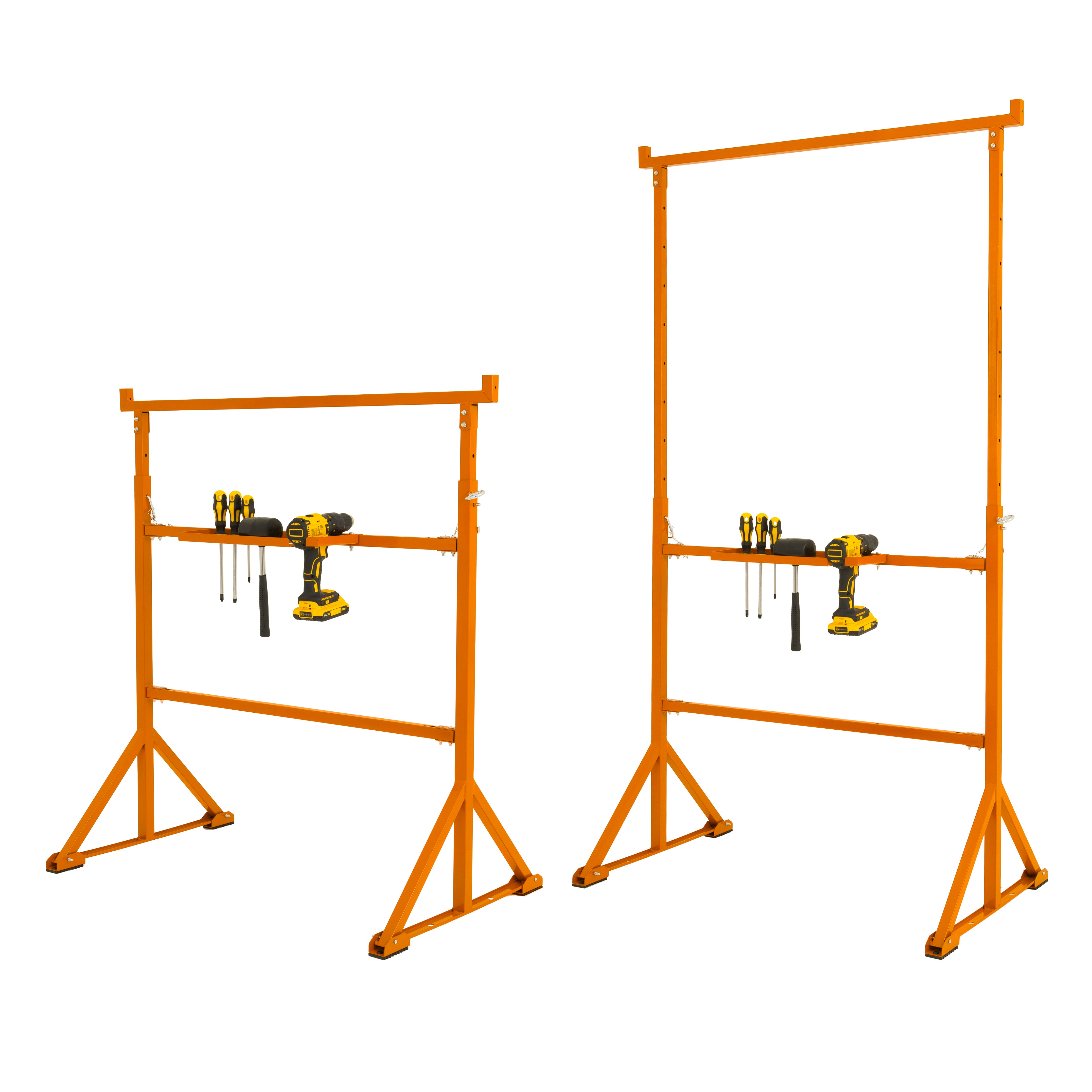 Trestle Stand x 4 & Mortar Board Stands 750mm H x 5