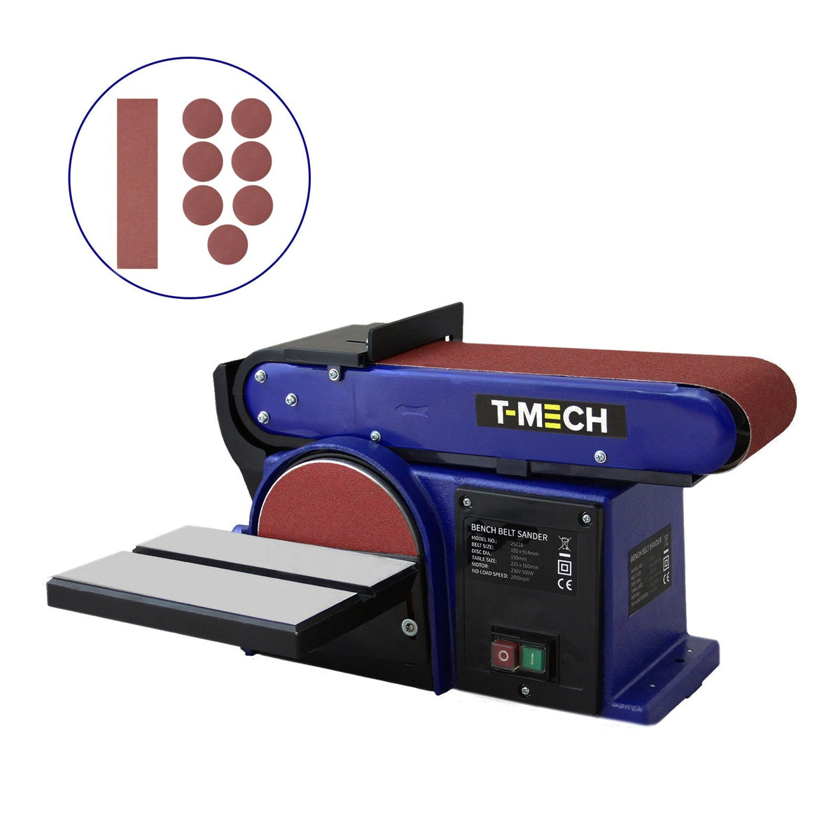 T-Mech 500W Bench Belt Sander EU – T-MECH
